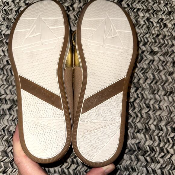 Sperry Women's Size 9 Brown Top Sider Leopard Cheetah Print Slip on Boat Shoes - Picture 7 of 10